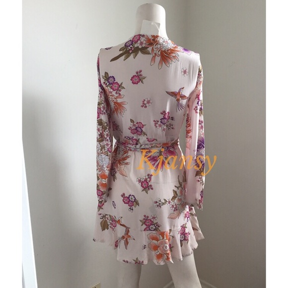 MARTINA Floral Cream Mini Dress - Picture 7 of 8